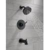 imageDelta Faucet Trinsic 14 Series SingleFunction Matte Black Tub and Shower Faucet Set Delta H2Okinetic Shower Valve Trim Kit Shower Faucet Set Matte Black T14459BL with Valve Not IncludedVenetian Bronze