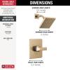 imageDelta Faucet Velum 14 Series SingleFunction Gold Shower Faucet Set Valve Trim Kit Shower Handle Delta Shower Trim Kit Shower Set Champagne Bronze T14237CZ Valve Not IncludedChampagne Bronze