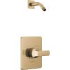imageDelta Faucet Velum 14 Series SingleFunction Gold Shower Faucet Set Valve Trim Kit Shower Handle Delta Shower Trim Kit Shower Set Champagne Bronze T14237CZ Valve Not IncludedChampagne Bronze