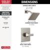 imageDelta Faucet Velum 14 Series SingleFunction Gold Shower Faucet Set Valve Trim Kit Shower Handle Delta Shower Trim Kit Shower Set Champagne Bronze T14237CZ Valve Not IncludedStainless