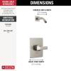 imageDelta Faucet Velum 14 Series SingleFunction Gold Shower Faucet Set Valve Trim Kit Shower Handle Delta Shower Trim Kit Shower Set Champagne Bronze T14237CZ Valve Not IncludedStainless