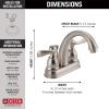 imageDelta Faucet Windemere Centerset Bathroom Faucet Oil Rubbed Bronze Bathroom Sink Faucet 2 Handle Bathroom Faucet Metal Drain Assembly Oil Rubbed Bronze B2596LFOBStainless
