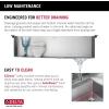 imageDelta Lenta 30inch Retrofit Farmhouse Apron Front 16 Gauge Stainless Steel Single Bowl Kitchen Sink for UndermountDropIn Installation with Accessories 95J132T30SSS