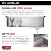 imageDelta Lenta 33inch Retrofit Farmhouse Apron Front 16 Gauge Stainless Steel Single Bowl Kitchen Sink for UndermountDropIn Installation with Accessories 95J132T33SSS