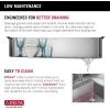 imageDelta Lenta 36inch Retrofit Farmhouse Apron Front 16 Gauge Stainless Steel Single Bowl Kitchen Sink for UndermountDropIn Installation with Accessories 95J132T36SSS