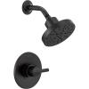 imageDELTA 142749BL Nicoli Tub Shower Matte BlackMatte Black