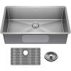 imageDELTA FAUCET Delta Lenta 32inch Undermount 16 Gauge Stainless Steel Single Bowl Kitchen Sink with Accessories 95303432SSS Satin
