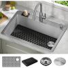 imageDELTA FAUCET Delta Marca 33 inch DropIn Undermount Stainless Steel Single Bowl Kitchen Sink with Accessories