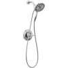 imageDelta Faucet Arvo 14 Series SingleHandle Shower Faucet Shower Trim Kit with 4Spray In2ition 2in1 Dual Hand Held Shower Head with Hose Matte Black 142840BLI Valve IncludedChrome