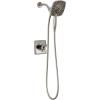 imageDelta Faucet Ashlyn 17 Series DualFunction Shower Trim Kit with 2Spray TouchClean In2ition 2in1 Hand Held Shower Head with Hose Matte Black T17264BLI Valve Not IncludedStainless
