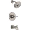 imageDelta Faucet Trinsic 14 Series SingleFunction Matte Black Tub and Shower Faucet Set Delta H2Okinetic Shower Valve Trim Kit Shower Faucet Set Matte Black T14459BL with Valve Not IncludedStainless