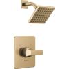 imageDelta Faucet Velum 14 Series SingleFunction Gold Shower Faucet Set Valve Trim Kit Shower Handle Delta Shower Trim Kit Shower Set Champagne Bronze T14237CZ Valve Not IncludedChampagne Bronze