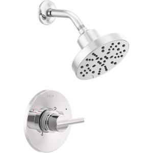 imageDELTA 142749BL Nicoli Tub Shower Matte BlackChrome