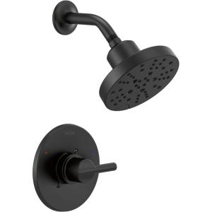 imageDELTA 142749BL Nicoli Tub Shower Matte BlackMatte Black