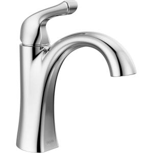 imageDelta Faucet Arvo Matte Black Bathroom Faucet Single Hole Bathroom Faucet Black Single Handle Bathroom Faucet Bathroom Sink Faucet Drain Assembly Included Matte Black 15840LFBLChrome