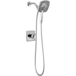 imageDelta Faucet Ashlyn 17 Series DualFunction Shower Trim Kit with 2Spray TouchClean In2ition 2in1 Hand Held Shower Head with Hose Matte Black T17264BLI Valve Not IncludedChrome