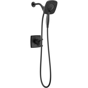 imageDelta Faucet Ashlyn 17 Series DualFunction Shower Trim Kit with 2Spray TouchClean In2ition 2in1 Hand Held Shower Head with Hose Matte Black T17264BLI Valve Not IncludedMatte Black