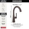 imageDelta Faucet Bar Faucet Brushed Nickel Bar Sink Faucet Single Hole Brushed Nickel Wet Bar Faucets Prep Sink Faucet Faucet for Bar Sink SpotShield Stainless 14882LFSPVenetian Bronze
