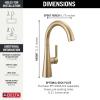 imageDelta Faucet Bar Faucet Brushed Nickel Bar Sink Faucet Single Hole Brushed Nickel Wet Bar Faucets Prep Sink Faucet Faucet for Bar Sink SpotShield Stainless 14882LFSPChampagne Bronze