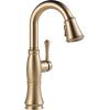 imageDelta Faucet Cassidy Touch Bar Faucet Brushed Nickel Bar Sink Faucet Single Hole Wet Bar Faucets with Pull Down Sprayer Delta Touch2O Technology Lumicoat Arctic Stainless 9997TARPRDSTLumicoat Champagne Bronze
