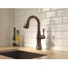 imageDelta Faucet Cassidy Touch Bar Faucet Brushed Nickel Bar Sink Faucet Single Hole Wet Bar Faucets with Pull Down Sprayer Delta Touch2O Technology Lumicoat Arctic Stainless 9997TARPRDSTVenetian Bronze