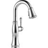 imageDelta Faucet Cassidy Touch Bar Faucet Brushed Nickel Bar Sink Faucet Single Hole Wet Bar Faucets with Pull Down Sprayer Delta Touch2O Technology Lumicoat Arctic Stainless 9997TARPRDSTLumicoat Chrome