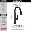 imageDelta Faucet Emmeline Touch Bar Faucet Gold Bar Faucet Bar Sink Faucet Single Hole Wet Bar Faucets with Pull Down Sprayer Delta Touch2O Technology Lumicoat Champagne Bronze 9982TCZPRDSTMatte Black