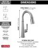 imageDelta Faucet Emmeline Touch Bar Faucet Gold Bar Faucet Bar Sink Faucet Single Hole Wet Bar Faucets with Pull Down Sprayer Delta Touch2O Technology Lumicoat Champagne Bronze 9982TCZPRDSTArctic Stainless