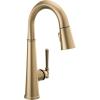 imageDelta Faucet Emmeline Touch Bar Faucet Gold Bar Faucet Bar Sink Faucet Single Hole Wet Bar Faucets with Pull Down Sprayer Delta Touch2O Technology Lumicoat Champagne Bronze 9982TCZPRDSTChampagne Bronze