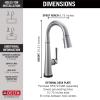 imageDelta Faucet Emmeline Touch Bar Faucet Gold Bar Faucet Bar Sink Faucet Single Hole Wet Bar Faucets with Pull Down Sprayer Delta Touch2O Technology Lumicoat Champagne Bronze 9982TCZPRDSTArctic Stainless