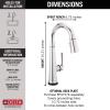 imageDelta Faucet Emmeline Touch Bar Faucet Gold Bar Faucet Bar Sink Faucet Single Hole Wet Bar Faucets with Pull Down Sprayer Delta Touch2O Technology Lumicoat Champagne Bronze 9982TCZPRDSTChrome