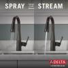 imageDelta Faucet Essa Touch Bar Faucet with Pull Down Sprayer Chrome Bar Sink Faucet Single Hole Wet Bar Faucets Single Hole Prep Sink Faucet Delta Touch2O Technology Chrome 9913TDSTVenetian Bronze