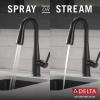 imageDelta Faucet Essa Touch Bar Faucet with Pull Down Sprayer Chrome Bar Sink Faucet Single Hole Wet Bar Faucets Single Hole Prep Sink Faucet Delta Touch2O Technology Chrome 9913TDSTMatte Black