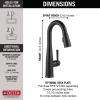 imageDelta Faucet Essa Touch Bar Faucet with Pull Down Sprayer Chrome Bar Sink Faucet Single Hole Wet Bar Faucets Single Hole Prep Sink Faucet Delta Touch2O Technology Chrome 9913TDSTMatte Black