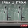 imageDelta Faucet Essa Touch Bar Faucet with Pull Down Sprayer Chrome Bar Sink Faucet Single Hole Wet Bar Faucets Single Hole Prep Sink Faucet Delta Touch2O Technology Chrome 9913TDSTChrome