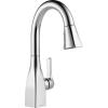 imageDelta Faucet Mateo Bar Faucet Brushed Nickel Bar Sink Faucet Single Hole Wet Bar Faucets with Pull Down Sprayer Prep Sink Faucet Faucet for Bar Sink Arctic Stainless 9983ARDSTChrome