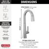 imageDelta Faucet Monrovia Touch Bar Faucet Gold Bar Faucet Bar Sink Faucet Single Hole Wet Bar Faucets Prep Sink Faucet Delta Touch2O Technology Lumicoat Champagne Bronze 9991TCZPRDSTLumicoat Arctic Stainless