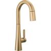 imageDelta Faucet Monrovia Touch Bar Faucet Gold Bar Faucet Bar Sink Faucet Single Hole Wet Bar Faucets Prep Sink Faucet Delta Touch2O Technology Lumicoat Champagne Bronze 9991TCZPRDSTLumicoat Champagne Bronze