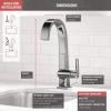 imageDelta Faucet Pivotal Bar Faucet Brushed Nickel Bar Sink Faucet Single Hole Wet Bar Faucets Single Hole Prep Sink Faucet Faucet for Bar Sink Kitchen Faucet Arctic Stainless 1993LFARChrome