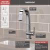 imageDelta Faucet Pivotal Touch Bar Faucet Brushed Nickel Bar Sink Faucet Single Hole Wet Bar Faucets with Pull Down Sprayer Prep Sink Faucet Delta Touch2O Technology Arctic Stainless 9993TARDSTChrome