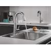 imageDelta Faucet Pivotal Touch Bar Faucet Brushed Nickel Bar Sink Faucet Single Hole Wet Bar Faucets with Pull Down Sprayer Prep Sink Faucet Delta Touch2O Technology Arctic Stainless 9993TARDSTArctic Stainless