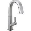 imageDelta Faucet Pivotal Touch Bar Faucet Brushed Nickel Bar Sink Faucet Single Hole Wet Bar Faucets with Pull Down Sprayer Prep Sink Faucet Delta Touch2O Technology Arctic Stainless 9993TARDSTArctic Stainless