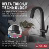 imageDelta Faucet Pivotal Touch Bar Faucet Brushed Nickel Bar Sink Faucet Single Hole Wet Bar Faucets with Pull Down Sprayer Prep Sink Faucet Delta Touch2O Technology Arctic Stainless 9993TARDSTMatte Black