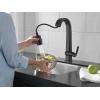 imageDelta Faucet Pivotal Touch Bar Faucet Brushed Nickel Bar Sink Faucet Single Hole Wet Bar Faucets with Pull Down Sprayer Prep Sink Faucet Delta Touch2O Technology Arctic Stainless 9993TARDSTMatte Black