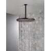 imageDelta Faucet SingleSpray Raincan Shower Head Black Shower Head Rainfall Shower Head Round Shower Head Metal Shower Head 175 GPM Flow Rate Water Saving Shower Head Matte Black 52158BLVenetian Bronze
