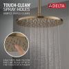 imageDelta Faucet SingleSpray Raincan Shower Head Black Shower Head Rainfall Shower Head Round Shower Head Metal Shower Head 175 GPM Flow Rate Water Saving Shower Head Matte Black 52158BLChampagne Bronze