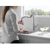 imageDelta Faucet Stryke Bar Faucet Brushed Nickel Bar Sink Faucet Single Hole Wet Bar Faucets with Pull Down Sprayer Prep Sink Faucet Faucet for Bar Sink Lumicoat Arctic Stainless 9976ARDST