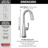 imageDelta Faucet Stryke Touch Bar Faucet Bar Sink Faucet Single Hole Wet Bar Faucets with Pull Down Sprayer Prep Sink Faucet Touch2O Technology Lumicoat Arctic Stainless 9976TARDST