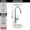 imageDelta Faucet Trinsic Bar Faucet Brushed Nickel Bar Sink Faucet Single Hole Wet Bar Faucets Single Hole Prep Sink Faucet Faucet for Bar Sink Kitchen Faucet Arctic Stainless 1959LFARChrome