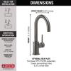 imageDelta Faucet Trinsic Bar Faucet Brushed Nickel Bar Sink Faucet Single Hole Wet Bar Faucets Single Hole Prep Sink Faucet Faucet for Bar Sink Kitchen Faucet Arctic Stainless 1959LFARBlack Stainless